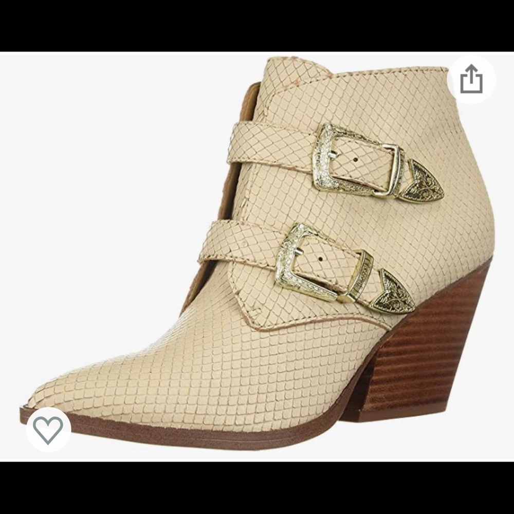 Franco Sarto Granton Ankle Booties, 9M, Beige. Brand New With Box.